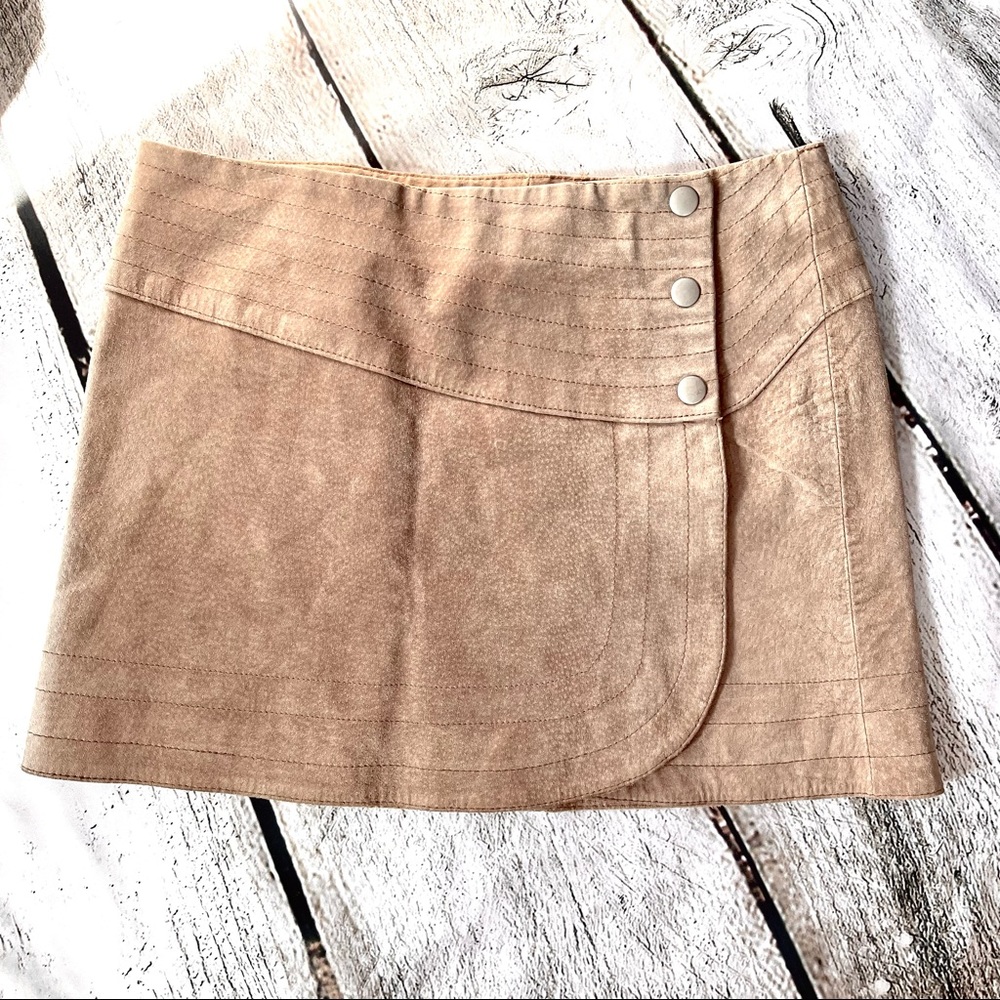 H&M Genuine Leather Mini Skirt